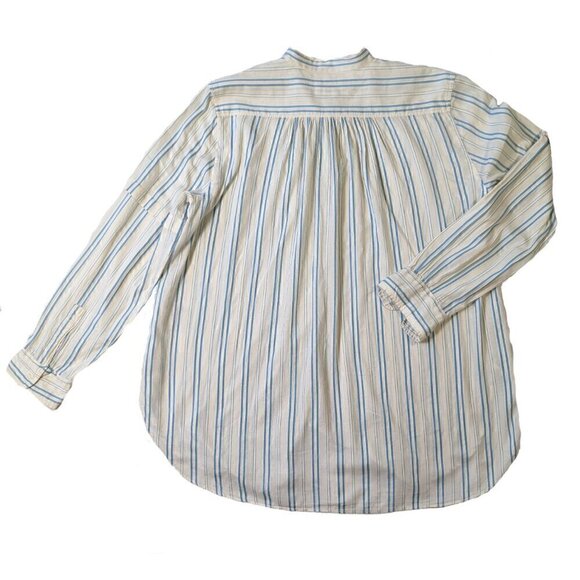 Denim & Supply Shirt with Aqua Stripes - Picture 2 of 4